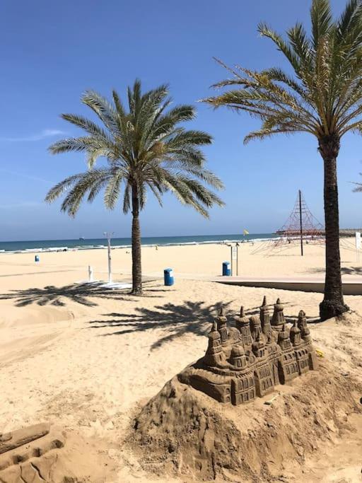 Playa de Gandia Lovely Family Apartment 2 Min. From The Beach מראה חיצוני תמונה